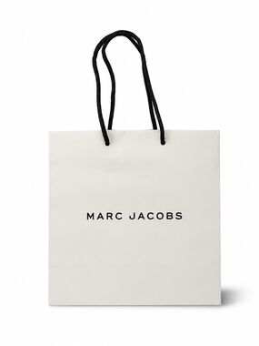 Marc Jacobs Cream Paper Tote with Black Rope Handles